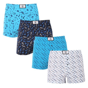 4PACK pánské trenky Nedeto vícebarevné (4NTV03) L