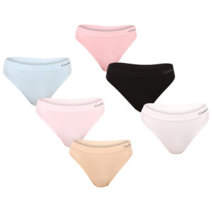 6PACK dámská tanga Gaubert vícebarevné (GBTW-3104/mix) S/M
