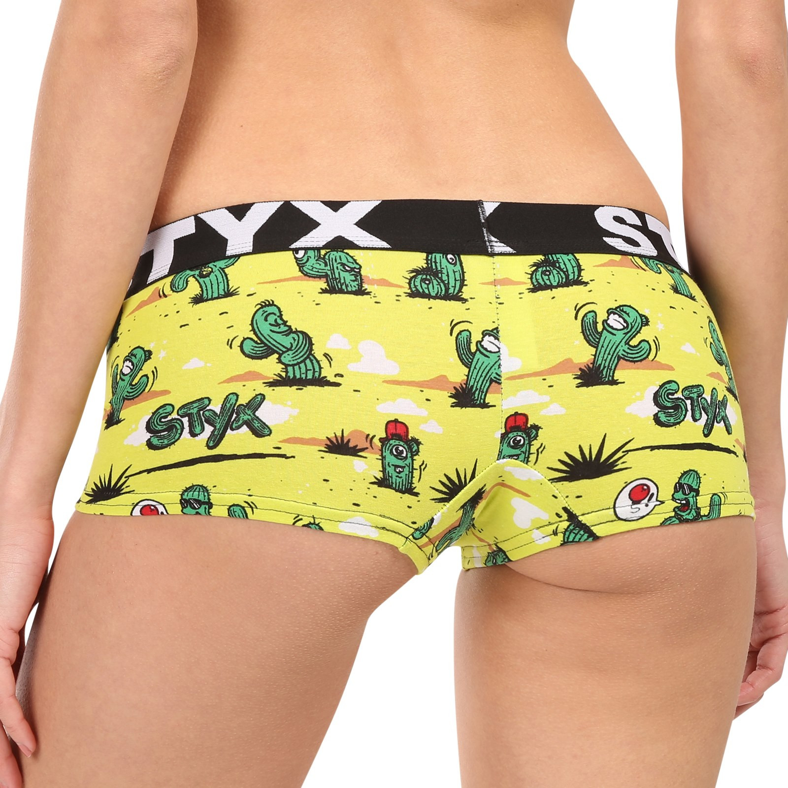 Dámské kalhotky Styx art s nohavičkou kaktusy (IN1351) L - Obrázek 2