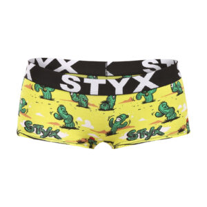 Dámské kalhotky Styx art s nohavičkou kaktusy (IN1351) L