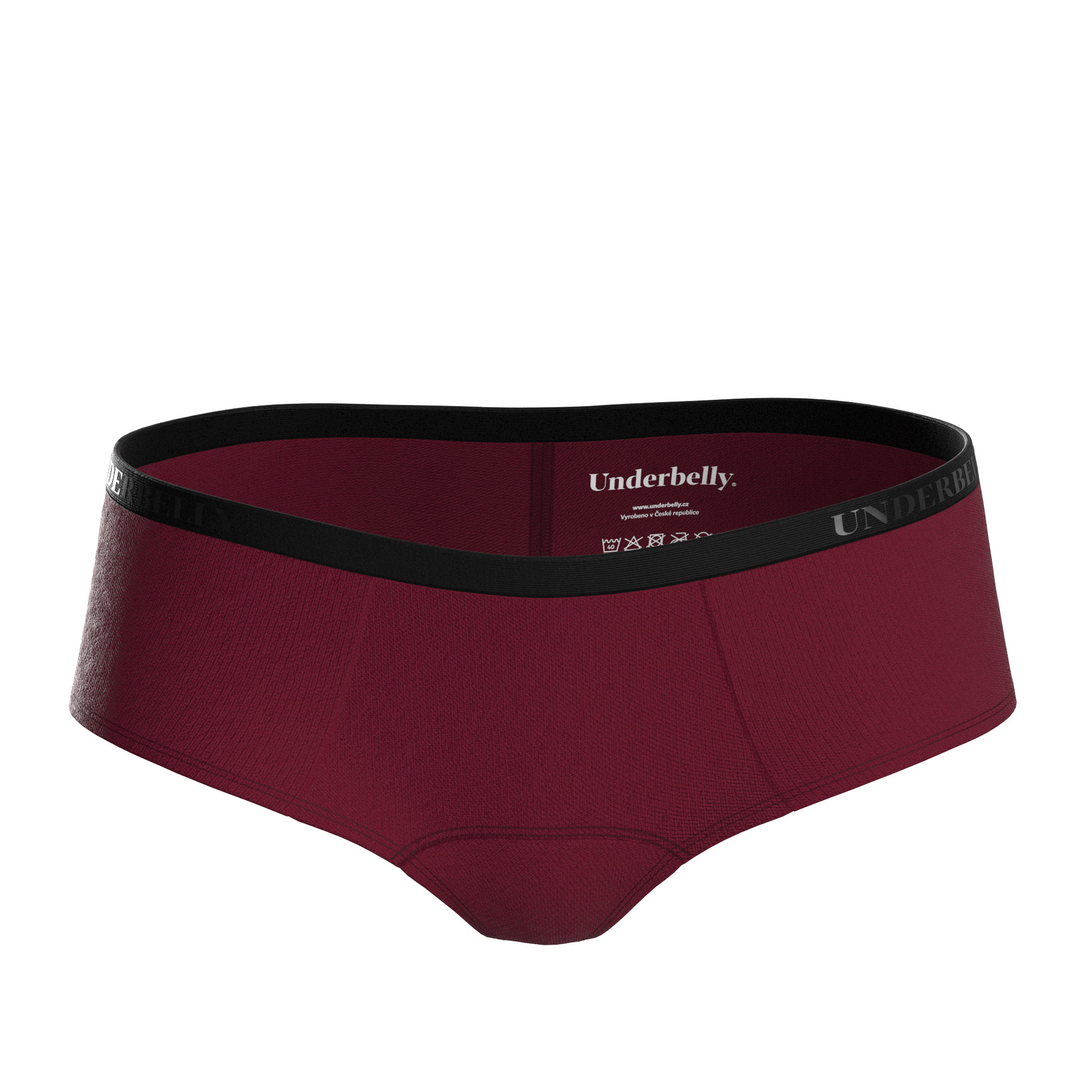 Menstruační kalhotky Underbelly Lowee červené (LOWEE-BO-EM-1-MM) XS