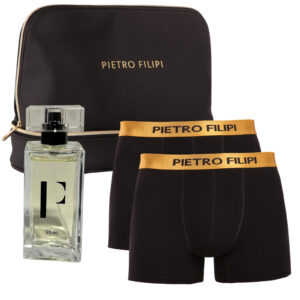 Pánská dárková kosmetická taštička 2PACK boxerky s parfémem Pietro Filipi (4PJTBKP1) L