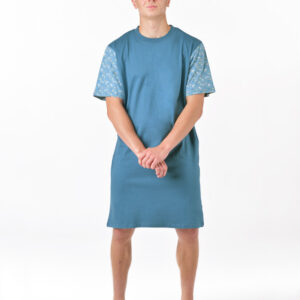 Pánská noční košile Gino modrá (79202-MGADxA) M