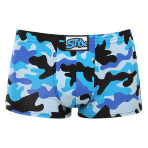 Pánské boxerky Styx art klasická guma maskáč modrý (Q1850) S