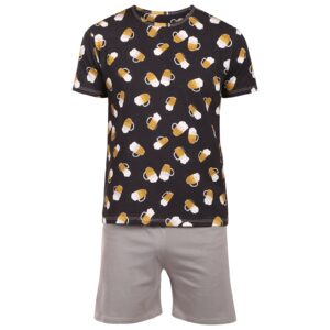 Pánské pyžamo Lonka vícebarevné (Koffing pivo/půllitry) 3XL