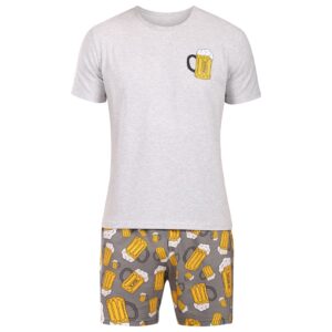 Pánské pyžamo Lonka vícebarevné (Koffing velké pivo/tisk) 3XL