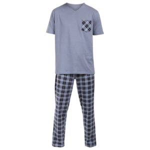 Pánské pyžamo Nedeto vícebarevné (1NADV5) 5XL