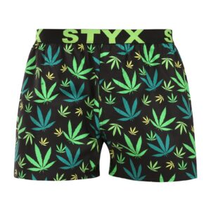 Pánské trenky Styx art sportovní guma tráva (B1859) XL