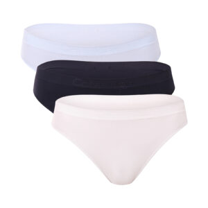 3PACK dámská tanga Calvin Klein vícebarevné (QD5211-FBI) S