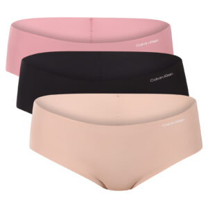3PACK dámské kalhotky Calvin Klein bezešvé vícebarevné (QD3559E-3EV) M
