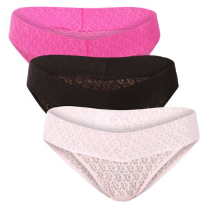 3PACK dámské kalhotky Calvin Klein vícebarevné (QD5305-FBS) XXL