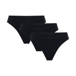 3PACK menstruační tanga Modibodi Soft Stretch Seamless Thong Light (3MTMSSSTL) 48/50