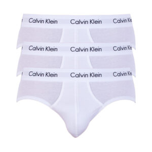 3PACK pánské slipy Calvin Klein bílé (U2661G-100) S