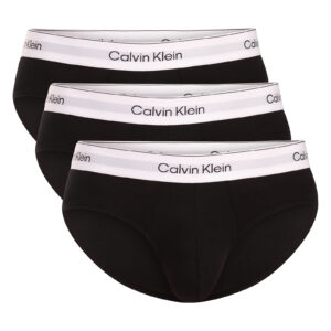 3PACK pánské slipy Calvin Klein černé (NB4388-UB1) S