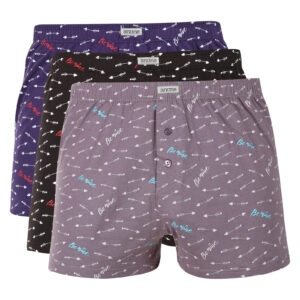 3PACK pánské trenky Andrie Valentýn vícebarevné (PS 5951) M