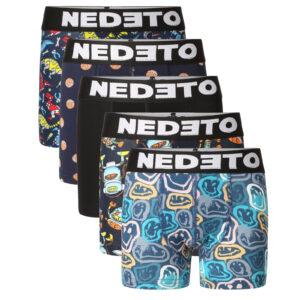 5PACK dětské boxerky Nedeto vícebarevné (5NBDV3) 4-5 let