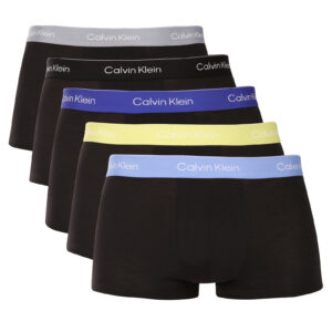 5PACK pánské boxerky Calvin Klein černé (NB4390-40Y) L