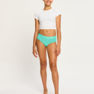 Dívčí menstruační kalhotky Modibodi Teen Hipster Boyleg Moderate Melon Green (DMKMTHBMMG) 16-18 let