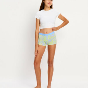 Dívčí menstruační kalhotky Modibodi Teen Hipster Boyshort Super Groovy Green (DMKMTHBSWWP) 8-10 let