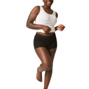 Dívčí menstruační kalhotky Modibodi Teen Hipster Boyshort Super-Overnight Black (HIBSSOBLAT) 16-18 let