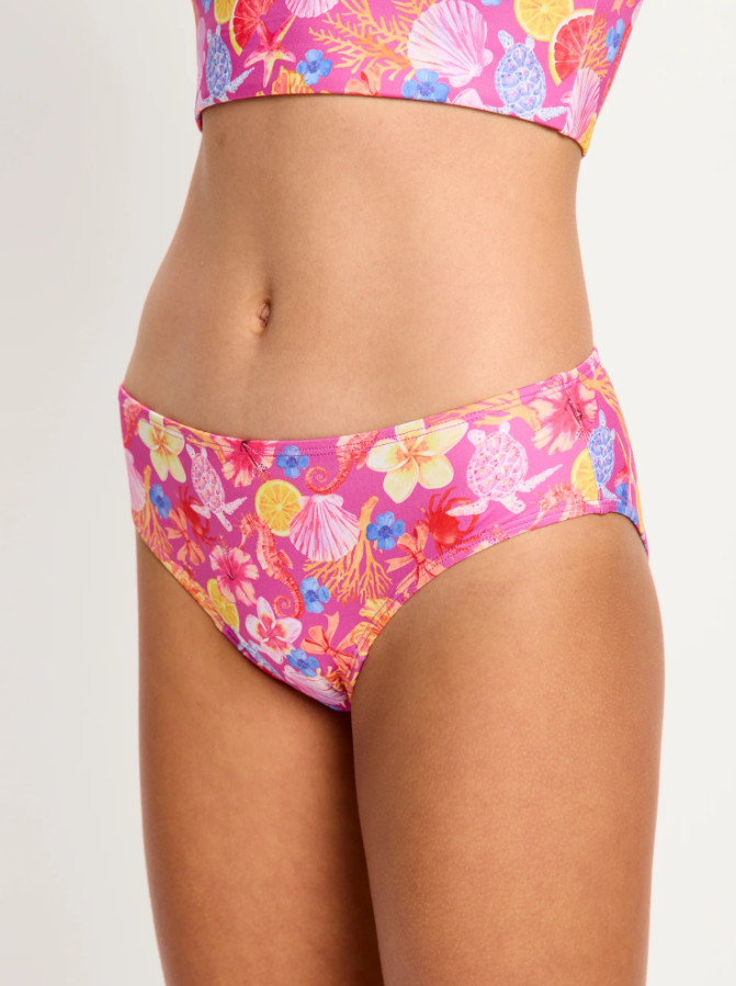 Dívčí menstruační plavky Modibodi Dream Teen Swimwear Bikini Brief Light Tropicana Crush spodní díl (DMPMDTSBBLTCSD) 12-14 let - Obrázek 2