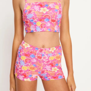 Dívčí menstruační plavky Modibodi Marine Teen Swimwear Hi Waist Short Super Tropicana Crush (MKMMTSHWSSTC) 16-18 let