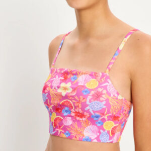 Dívčí plavky Modibodi Marine Dream Teen Swimwear Tankini Top Tropicana Crush horní díl (DPMMDTSTTTCHD) 10-12 let