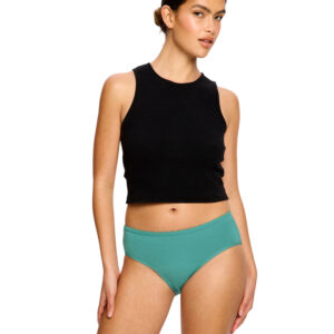 Menstruační kalhotky Modibodi Basic Mid-Rise Brief Moderate Teal Green (MKMBMRBMHTG) 3XL