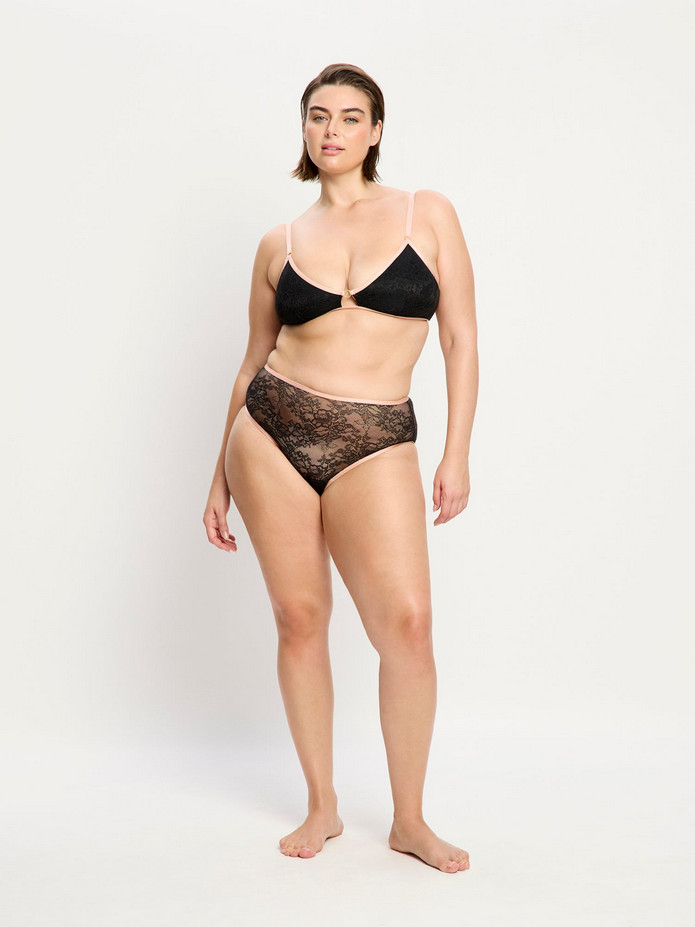 Menstruační kalhotky Modibodi Bliss Hi Waist Brief Moderate Jet Black (MKMBHWBMJB) XXL