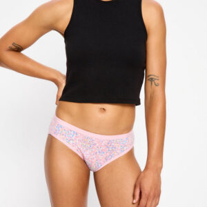 Menstruační kalhotky Modibodi Classic Bikini Light-Moderate Flore Pink (MKMCBLMFP) S