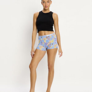 Menstruační kalhotky Modibodi Classic Boyshort Moderate Happy Daisy Blue (MKMCBMHDB) XS