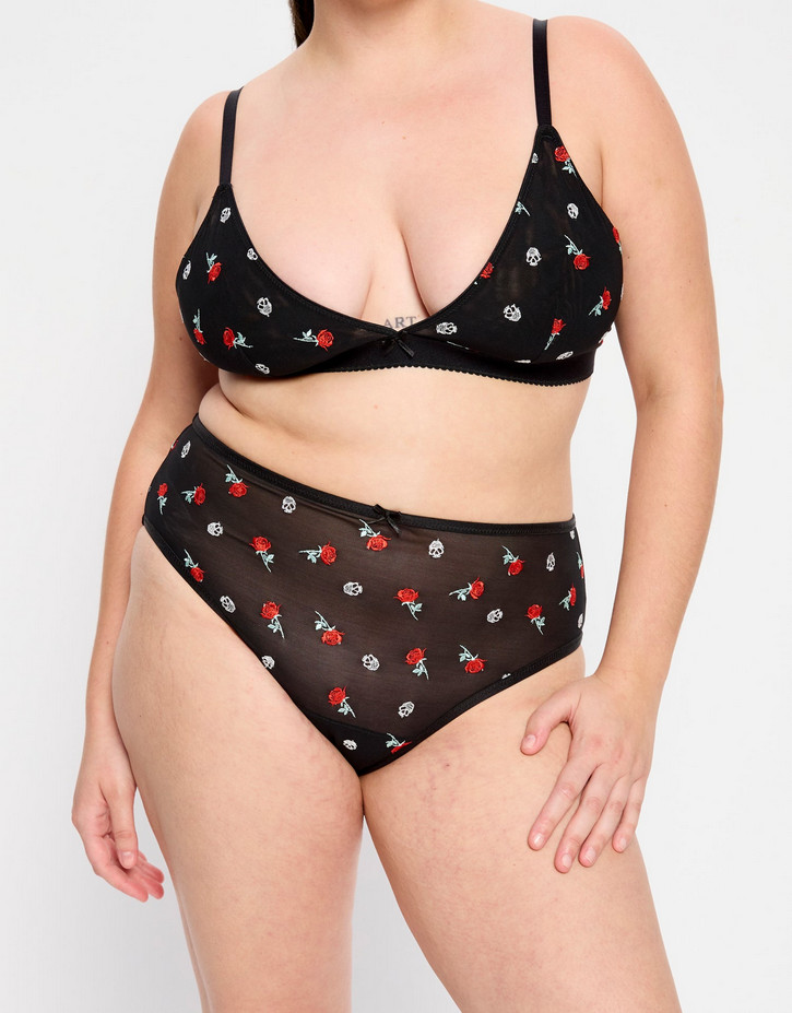 Menstruační kalhotky Modibodi Intimates V Day Hi Waist Brief Moderate-Heavy Black Rose (MKMIVDHWBMHBR) XXL - Obrázek 2