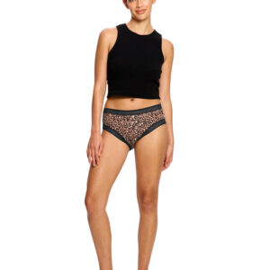 Menstruační kalhotky Modibodi Sensual Boyleg Light Animalia Brown (MKMSBLAB) XXL