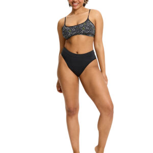 Menstruační kalhotky Modibodi Smileyworld Hi Waist Brief Super-Overnight Black (MKMSHWBSOB) XXL