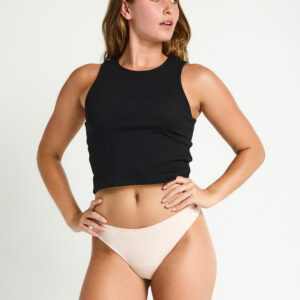 Menstruační kalhotky PUMA & Modibodi Seamfree Active Thong Light-Moderate Mist Pink (MODI4074MP) S