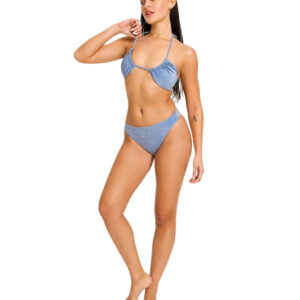 Menstruační plavky Modibodi Shimmer Hi-Leg Cheeky Mineral Blue spodní díl (MPMSHLCMBSD) 4XL