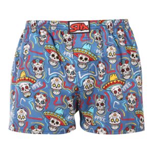 Pánské trenky Styx art klasická guma lebky (A1856) XL