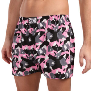 Pánské trenky Styx art klasická guma nadrozměr maskáč hranatý (E1950) 3XL