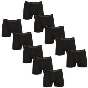 10PACK pánské boxerky Gianvaglia černé (GVG-5015-10) L