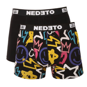 2PACK pánské boxerky Nedeto vícebarevné (2NBV4)