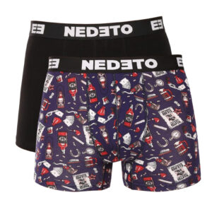 2PACK pánské boxerky Nedeto vícebarevné (2NBV5)