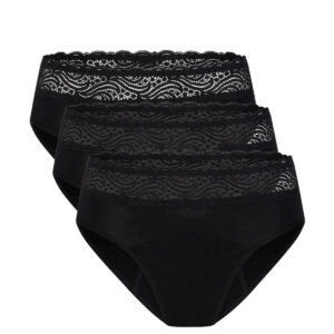 3PACK menstruační kalhotky Modibodi Sensual Hi-Waist Bikini Bundle (MKMSHWBB) XL