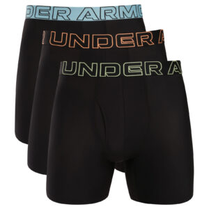 3PACK pánské boxerky Under Armour černé (1383878 003) S