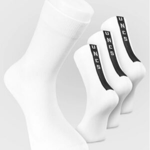 3PACK pánské ponožky UNCS BAXTER bílé (25Z102PPON) S
