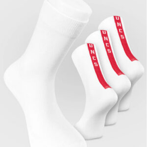 3PACK pánské ponožky UNCS BAXTER bílé (25Z103PPON) S