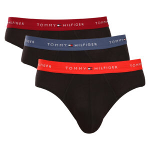 3PACK pánské slipy Tommy Hilfiger černé (UM0UM03876 0SW) M