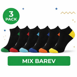 3PACK ponožky Gianvaglia nízké vícebarevné (SK-506-mix) 41/46