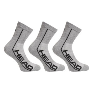 3PACK ponožky HEAD šedé (791010001 011) L