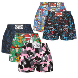 5PACK dětské trenky Styx art klasická guma vícebarevné (5J1814680)