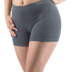 Dámské boxerky Gina bezešvé bambusové šedé (03018-MxGMxB)